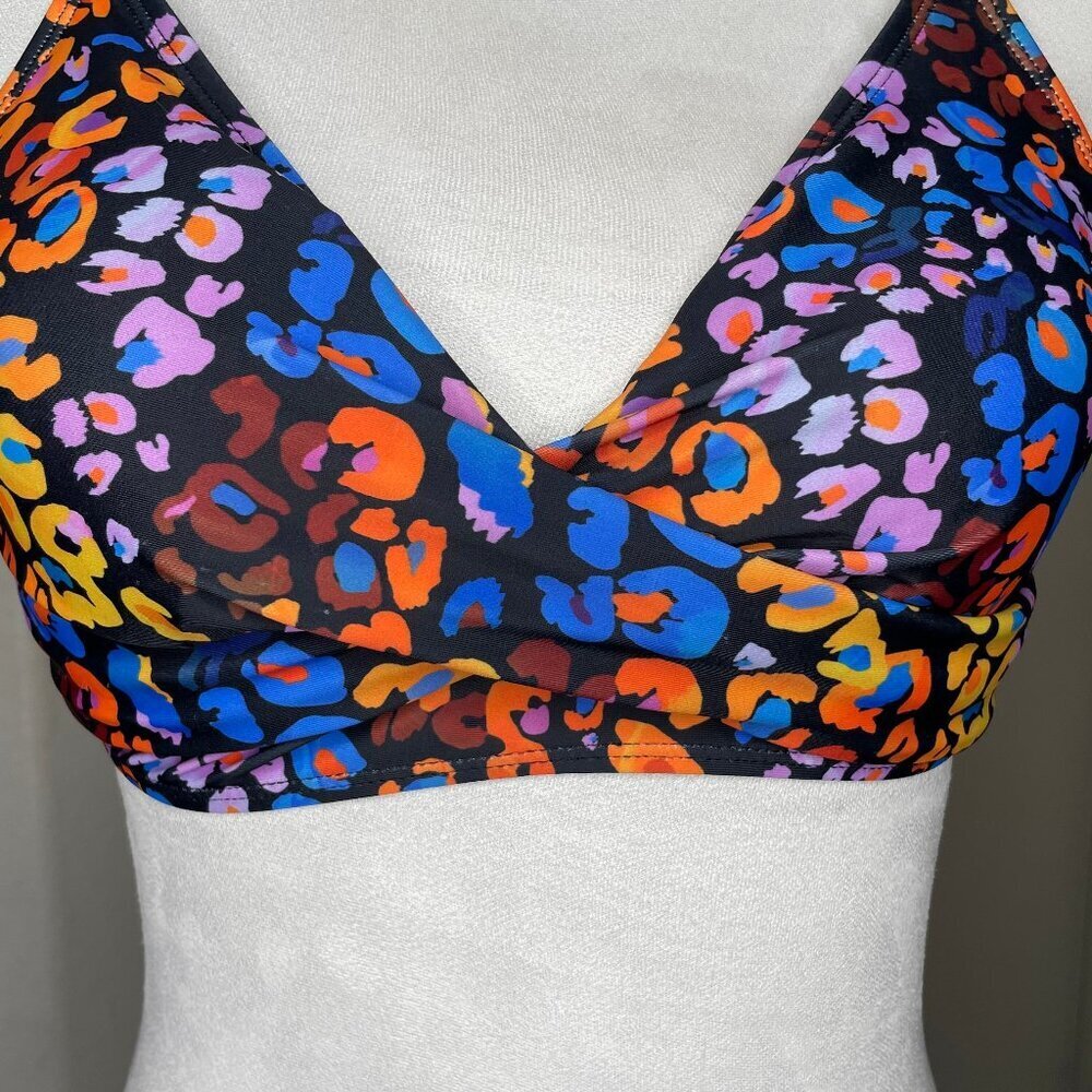 Multicolor Leopard Print Two-Piece Set Beach Summ… - image 3